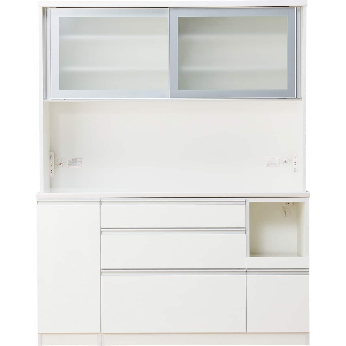 ニトリ ホワイトキッチンボード 食器棚150 キッチンボード(レジューム 150AG/150QL ロータイプ WH) | ニトリ