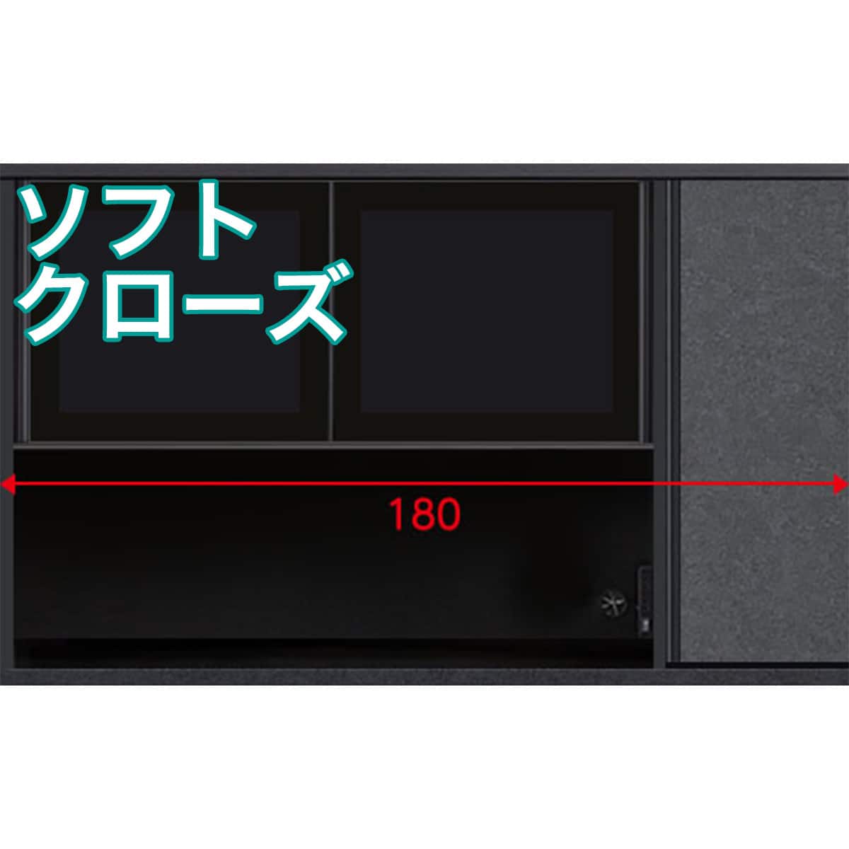 上台ハイタイプ奥行51 標準天板(グレー)】(リガーレ F 50GHD-180 CR GY
