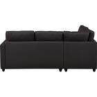 傷・汚れに強い コーナーソファベッド 収納付き 合皮タイプ (ノアーク2 右コーナー Nシールド DBR) 10枚目画像