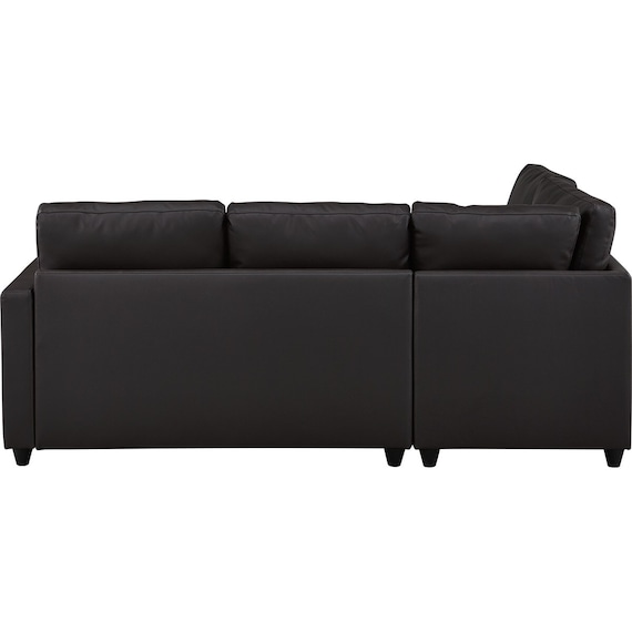 傷・汚れに強い コーナーソファベッド 収納付き 合皮タイプ (ノアーク2 右コーナー Nシールド DBR) 10枚目画像