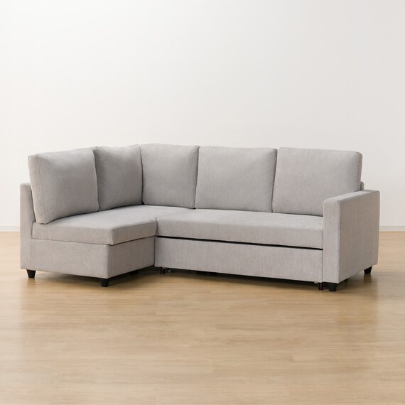 コーナーソファベッド 収納付き 布張りタイプ (ノアーク2 右コーナー 撥水加工タイプ MO) 9枚目画像