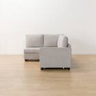 コーナーソファベッド 収納付き 布張りタイプ (ノアーク2 右コーナー 撥水加工タイプ MO) 11枚目画像