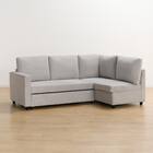 コーナーソファベッド 収納付き 布張りタイプ (ノアーク2 左コーナー 撥水加工タイプ MO) 9枚目画像