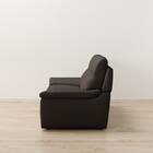 3人掛けソファ 本革(一部合成皮革)タイプ (SK7070 DBR） 5枚目画像