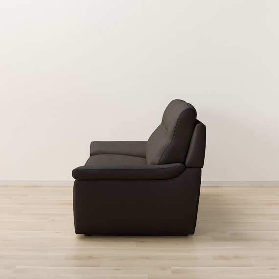 3人掛けソファ 本革(一部合成皮革)タイプ (SK7070 DBR) 5枚目画像