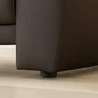 3人掛けソファ 本革(一部合成皮革)タイプ (SK7070 DBR) 9枚目画像