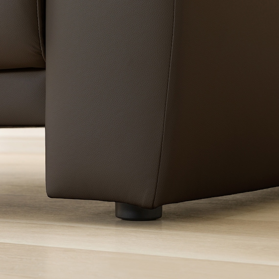 3人掛けソファ 本革(一部合成皮革)タイプ (SK7070 DBR) 9枚目画像