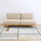 2.5人用布張りソファ(リーズ BE/LBR)【島忠ホームズ商品】 1枚目画像