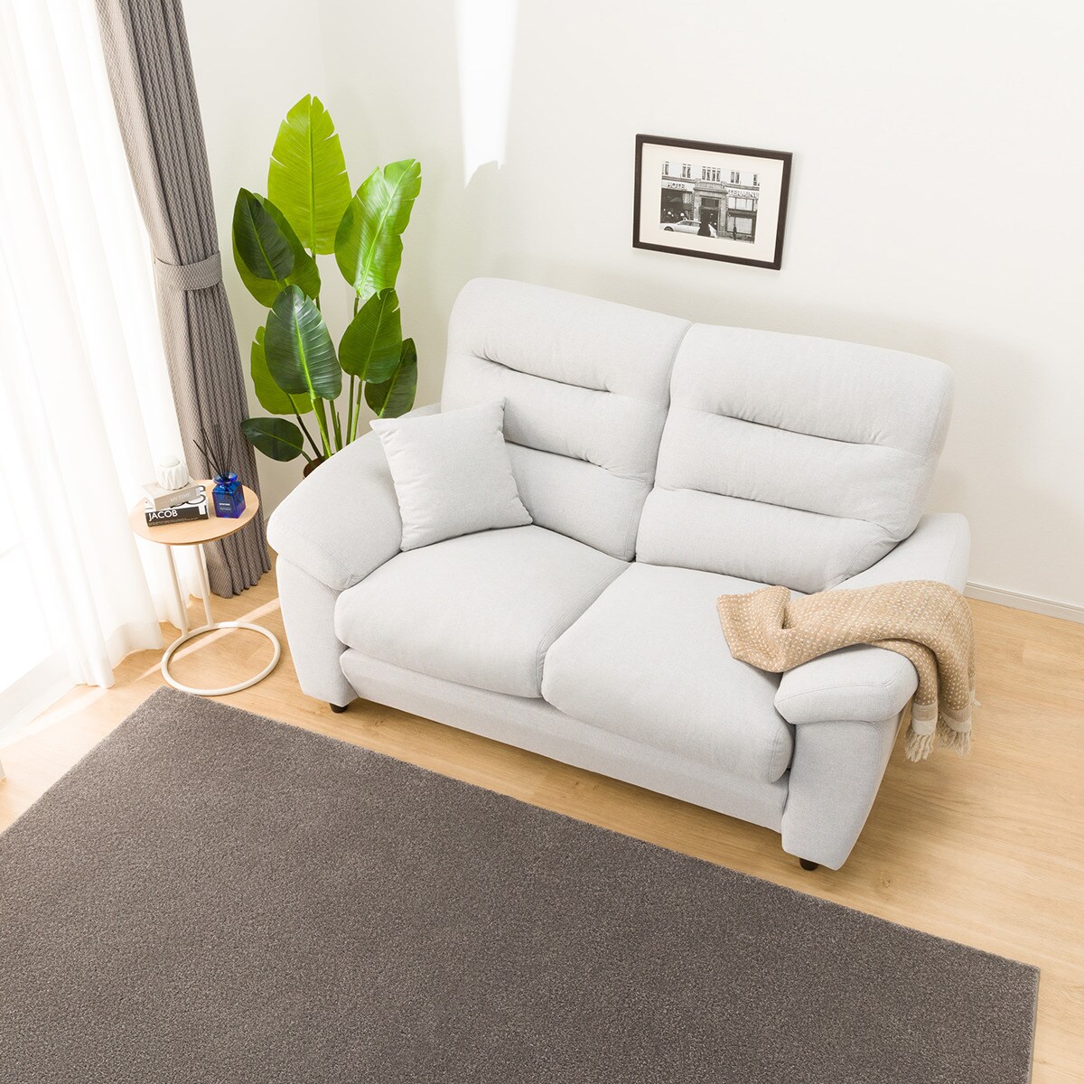 2人掛けソファ 布張りタイプ (Nポケット BS12 S-HI AQ-LGY