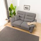 2人掛けソファ 布張りタイプ (Nポケット BS12 H-HI AQ-MGY) 2枚目画像