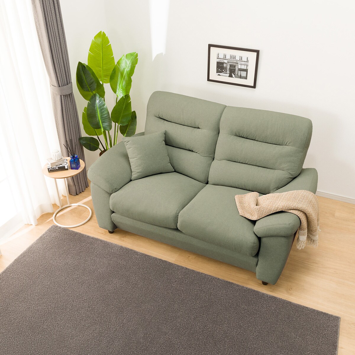 2人掛けソファ 布張りタイプ (Nポケット BS12 S-HI AQ-YGR) | ニトリ