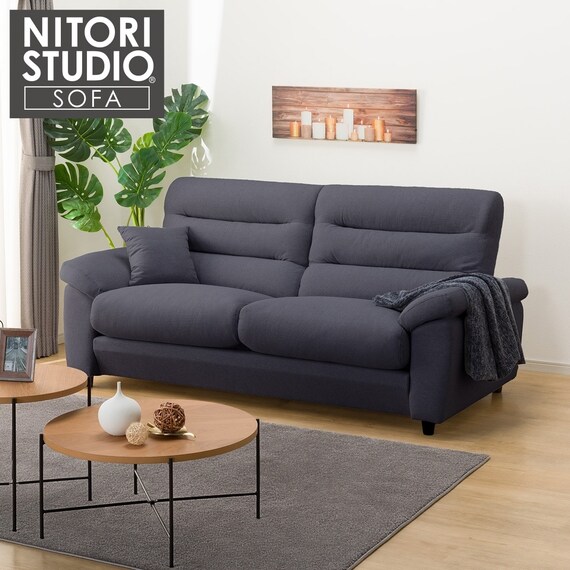 3人掛けソファ 布張りタイプ (Nポケット BS12 H-HI かため ハイタイプ 