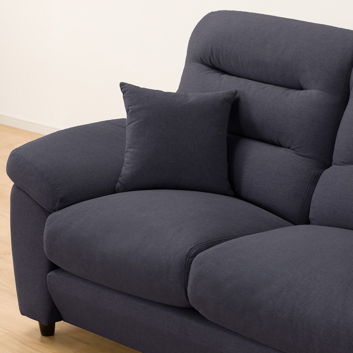 布張りソファ　(Nポケット BS12 AQ) ニトリ  (ヨーコ) ニトリ 3人掛け布張りソファ(Nポケット BS12 H-LO AQ-BE