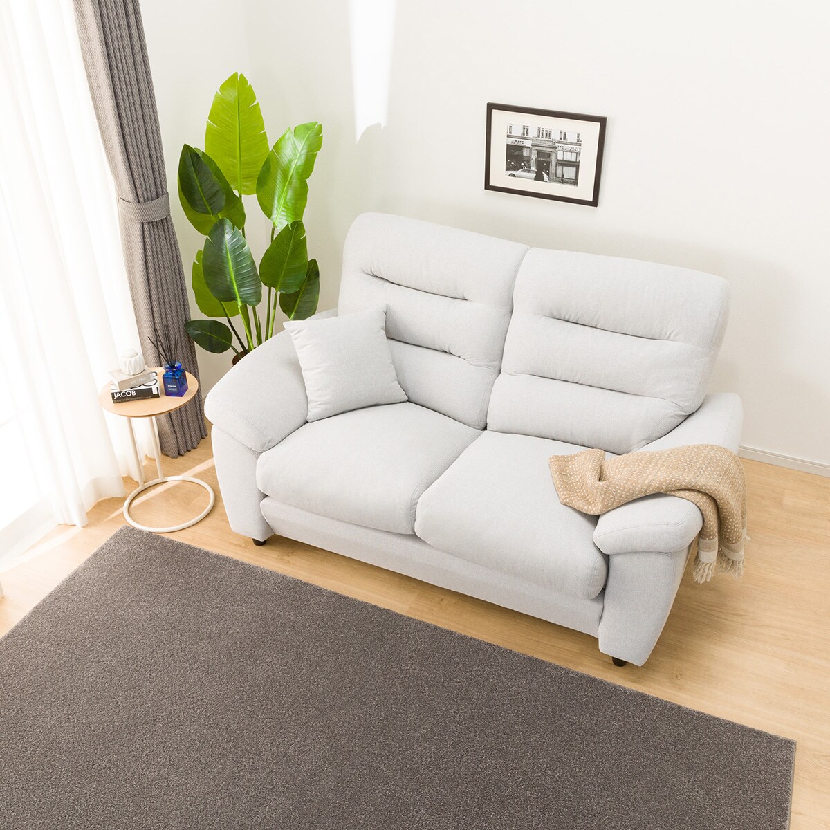 傷・汚れに強い 2人掛けソファ 布張りタイプ (Nポケット BS12 S-HI N