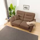 2人掛け布張りソファ(Nポケット BS12 S-HI Nシールド AQ-BR) 2枚目画像