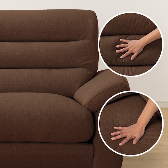 2人掛け布張りソファ(Nポケット BS12 S-HI Nシールド AQ-BR) 16枚目画像