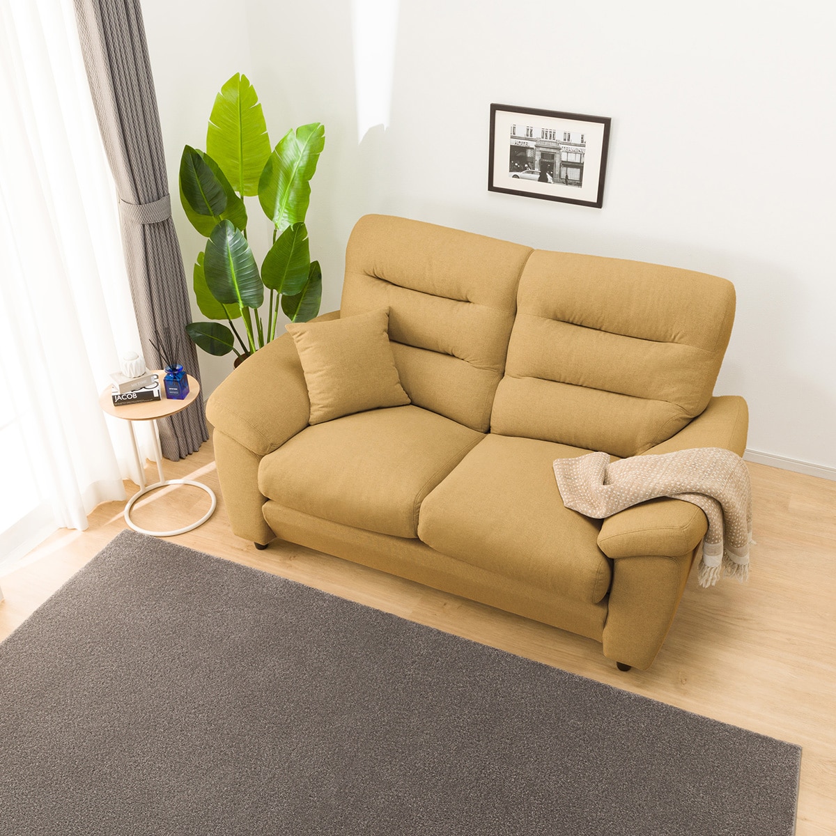 傷・汚れに強い 2人掛けソファ 布張りタイプ (Nポケット BS12 S-HI N