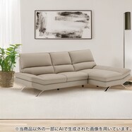 本革(一部合成皮革)カウチソファ(FR03)