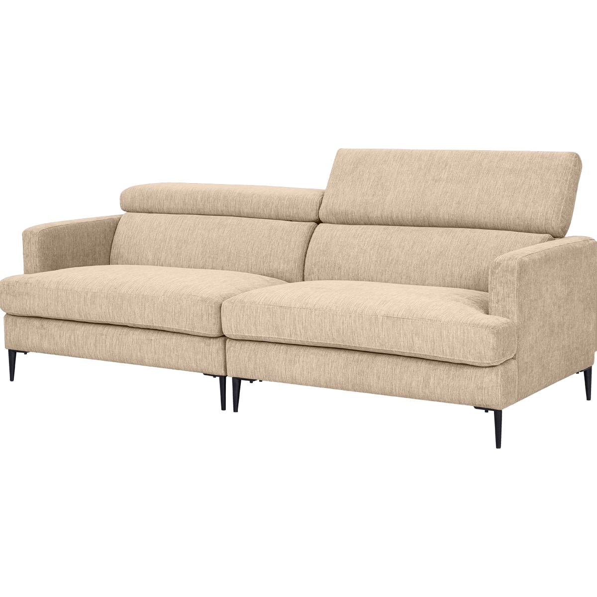 3人掛けワイドソファ 布張りタイプ (サザーラ BE) | ニトリネット