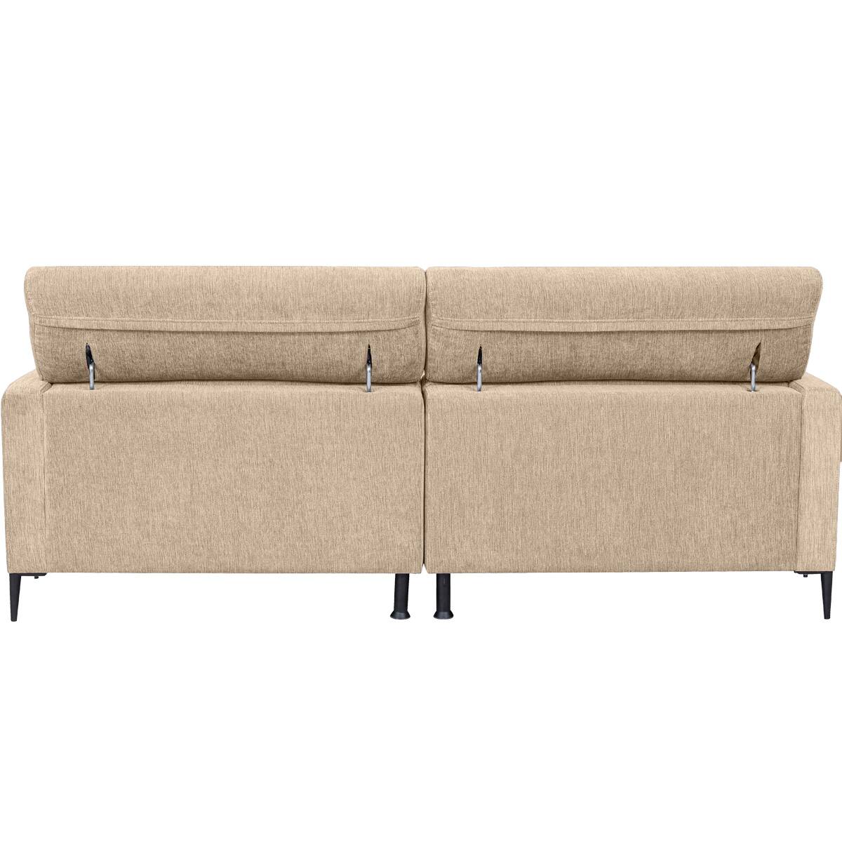 3人掛けワイドソファ 布張りタイプ (サザーラ BE) | ニトリネット