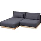 カウチローソファセット 布張りタイプ (SP01 GY) 1枚目画像