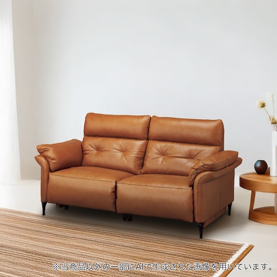3人掛け電動リクライニングソファ 本革タイプ (EK5190 BR) 1枚目画像