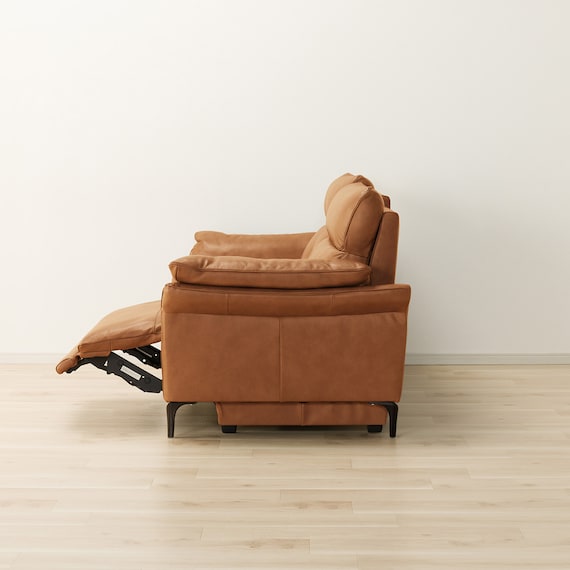 3人掛け電動リクライニングソファ 本革タイプ (EK5190 BR) 10枚目画像