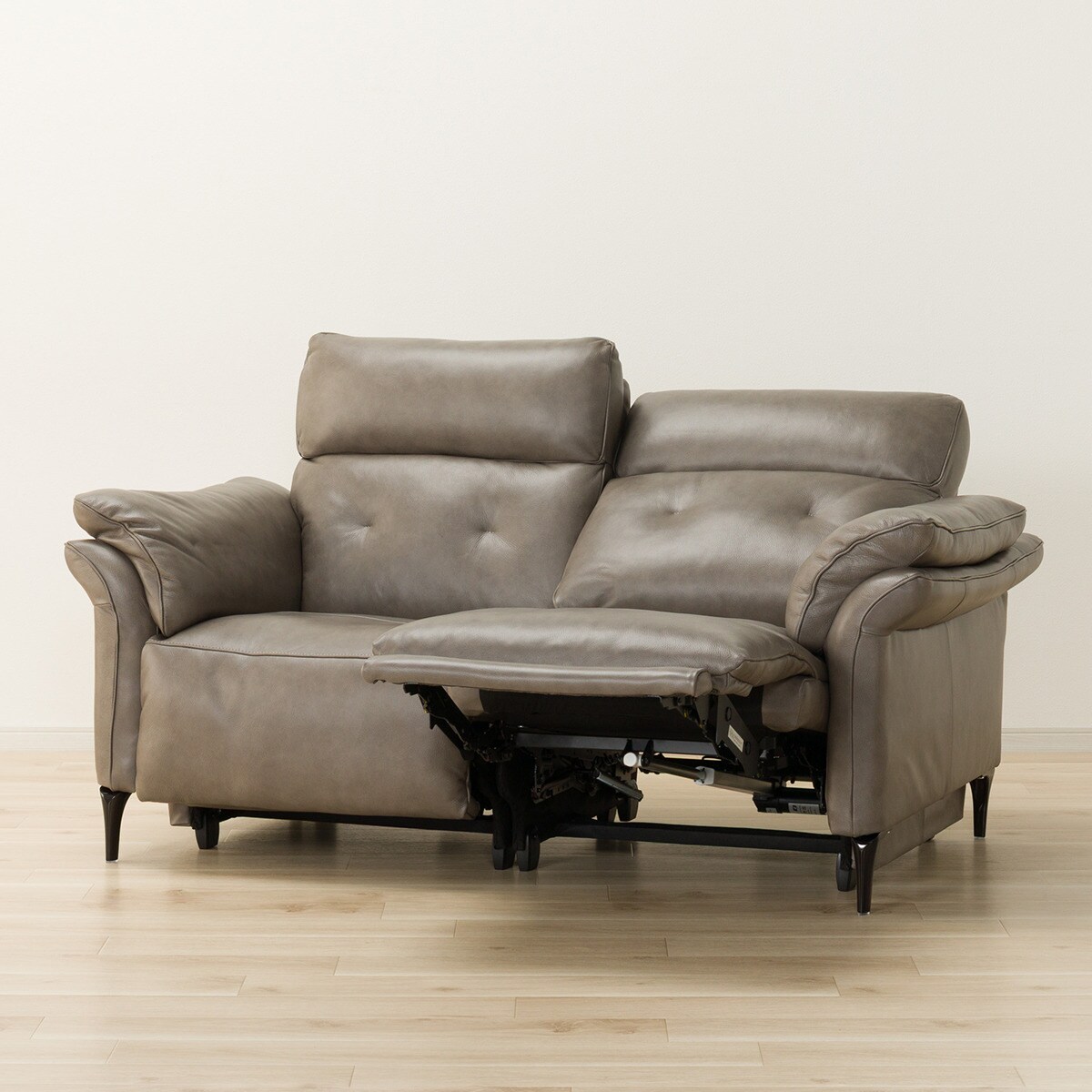 2人掛けソファ リクライニング機能付き　コンパクトソファ 2人掛けソファー リクライニング