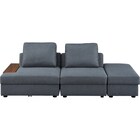 収納付きソファベッド 布張りタイプ (BX01 DGY) 5枚目画像