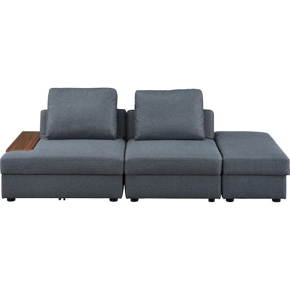 収納付きソファベッド 布張りタイプ (BX01 DGY) 5枚目画像