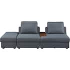 収納付きソファベッド 布張りタイプ (BX01 DGY) 8枚目画像