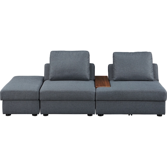 収納付きソファベッド 布張りタイプ (BX01 DGY) 8枚目画像