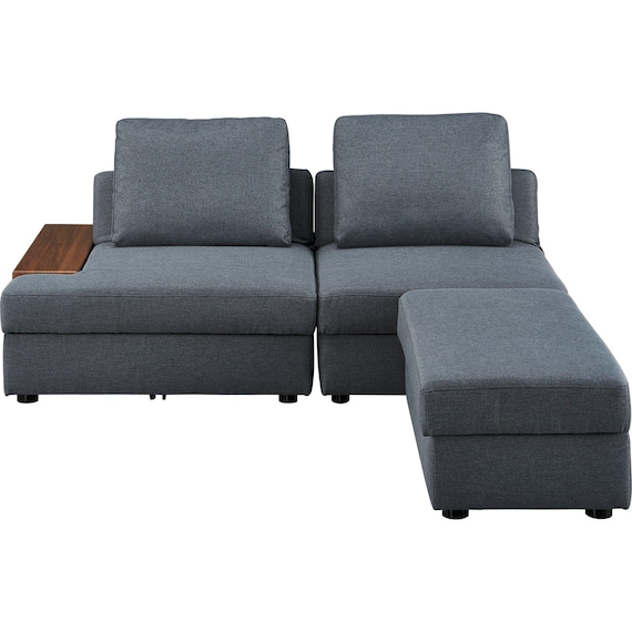 収納付きソファベッド 布張りタイプ (BX01 DGY) 9枚目画像