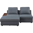 収納付きソファベッド 布張りタイプ (BX01 DGY) 10枚目画像