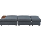 収納付きソファベッド 布張りタイプ (BX01 DGY) 11枚目画像