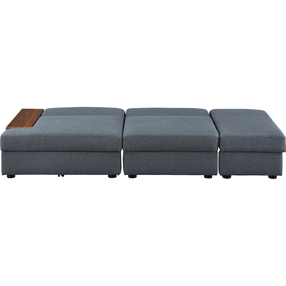 収納付きソファベッド 布張りタイプ (BX01 DGY) 11枚目画像