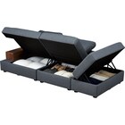 収納付きソファベッド 布張りタイプ (BX01 DGY) 15枚目画像