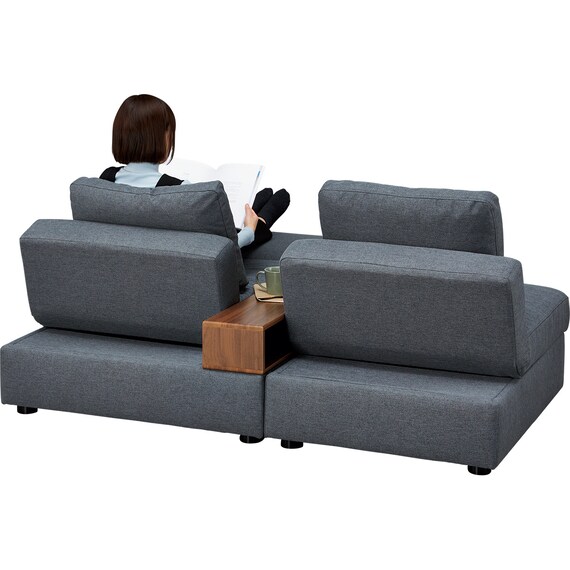 収納付きソファベッド 布張りタイプ (BX01 DGY) 27枚目画像