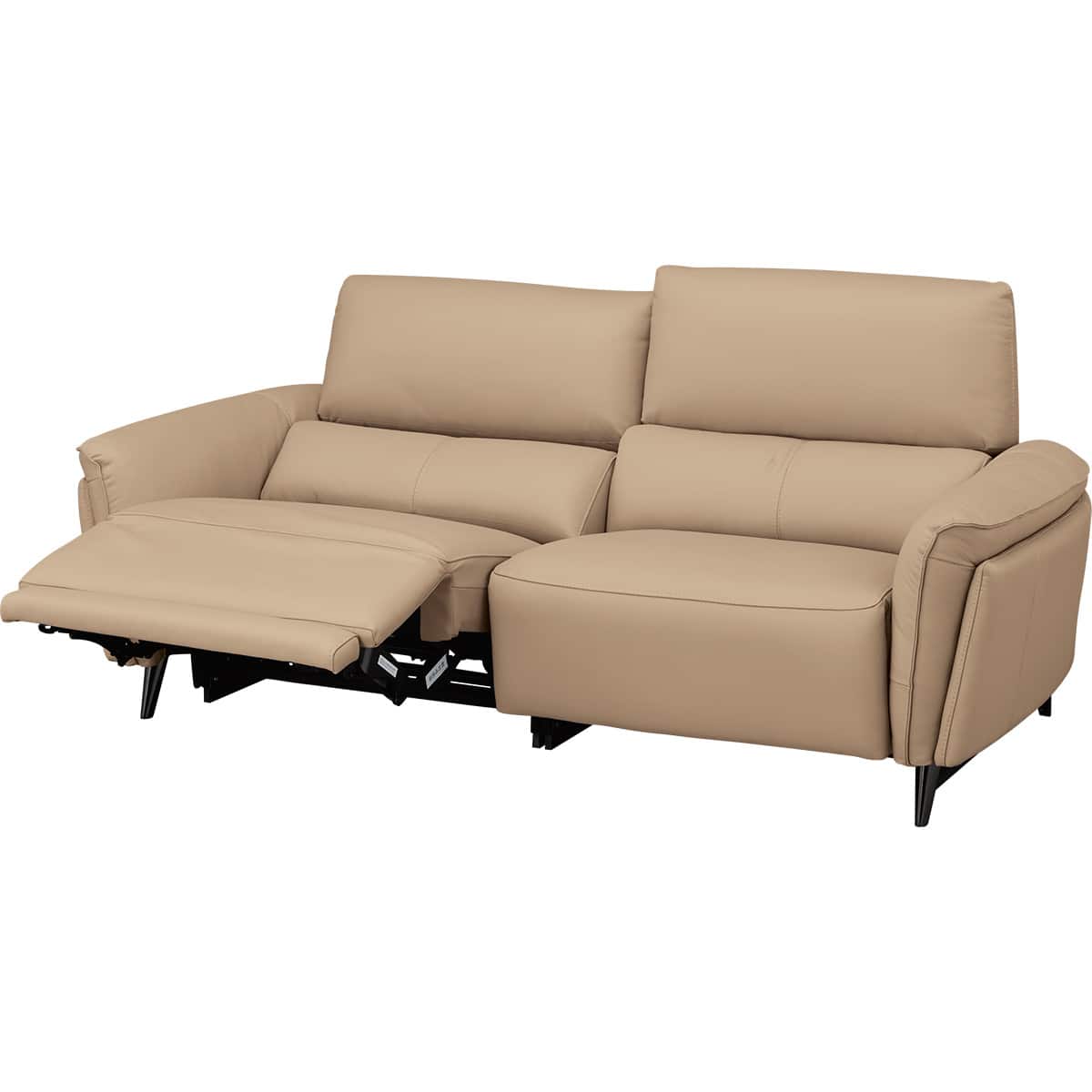 ニトリ　3Pﾉｲｼｽ ﾘｮｳﾃﾞﾝﾄﾞｳ 　ソファ　 ニトリ（NITORI） 3人掛け電動リクライニングソファ テーブル付き 本革