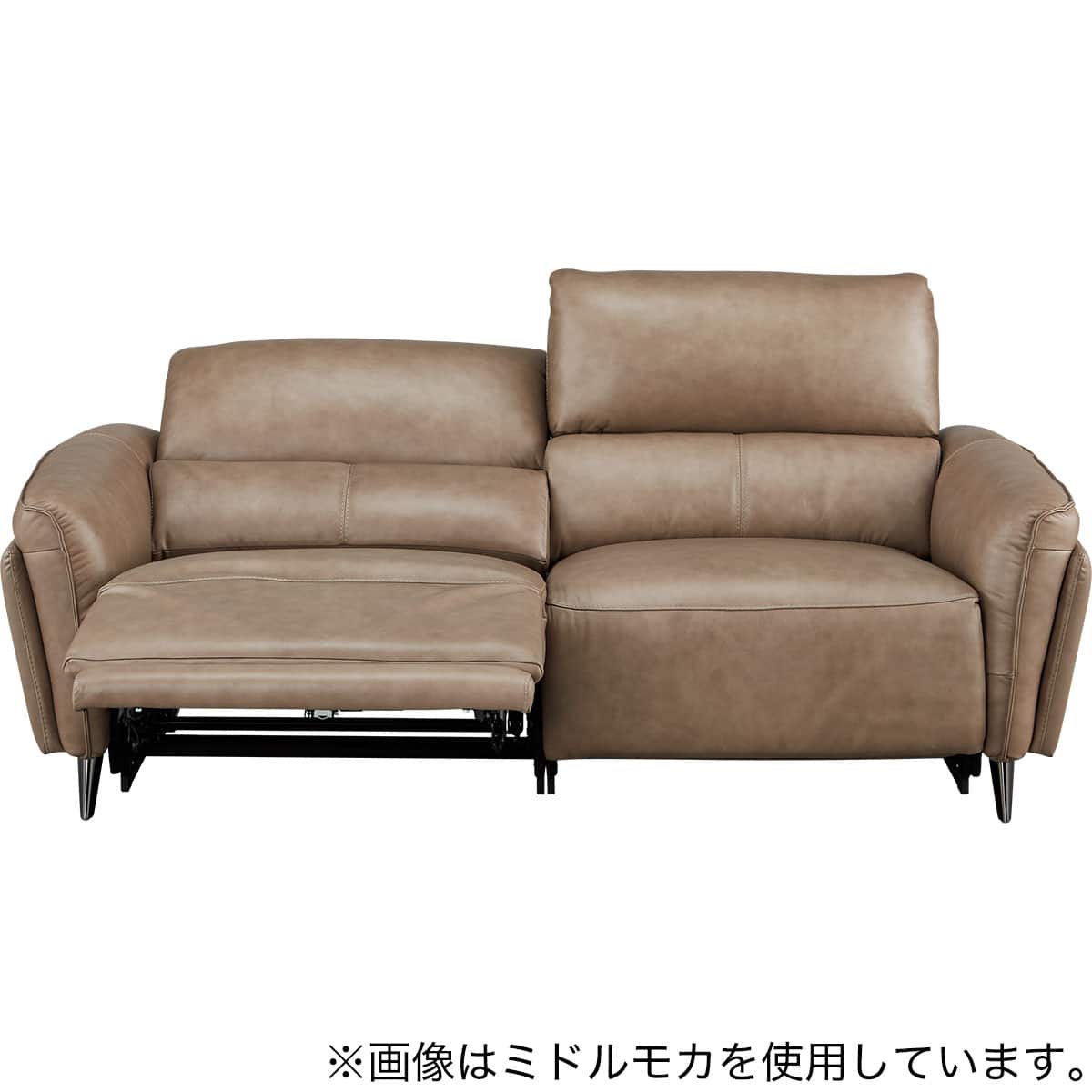 3人掛け右電動リクライニングソファ 本革(一部合成皮革)タイプ (LS02 2
