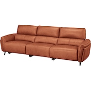 3シートソファ 本革(一部合成皮革)タイプ (LS02 SK)