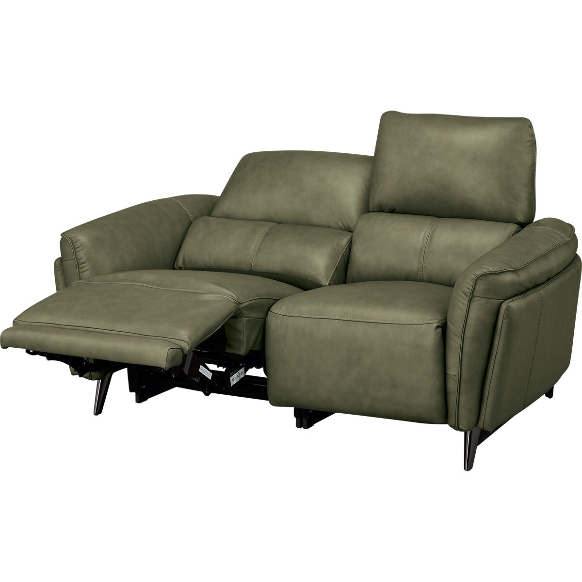 【値下げしました】ニトリ　ワイド2人用電動リクライニングソファ 2人掛け電動リクライニングワイドソファ 本革(一部合成皮革)タイプ