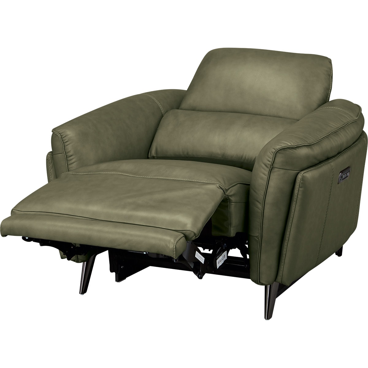 1人掛け電動リクライニングソファ 本革(一部合成皮革)タイプ (LS02 2