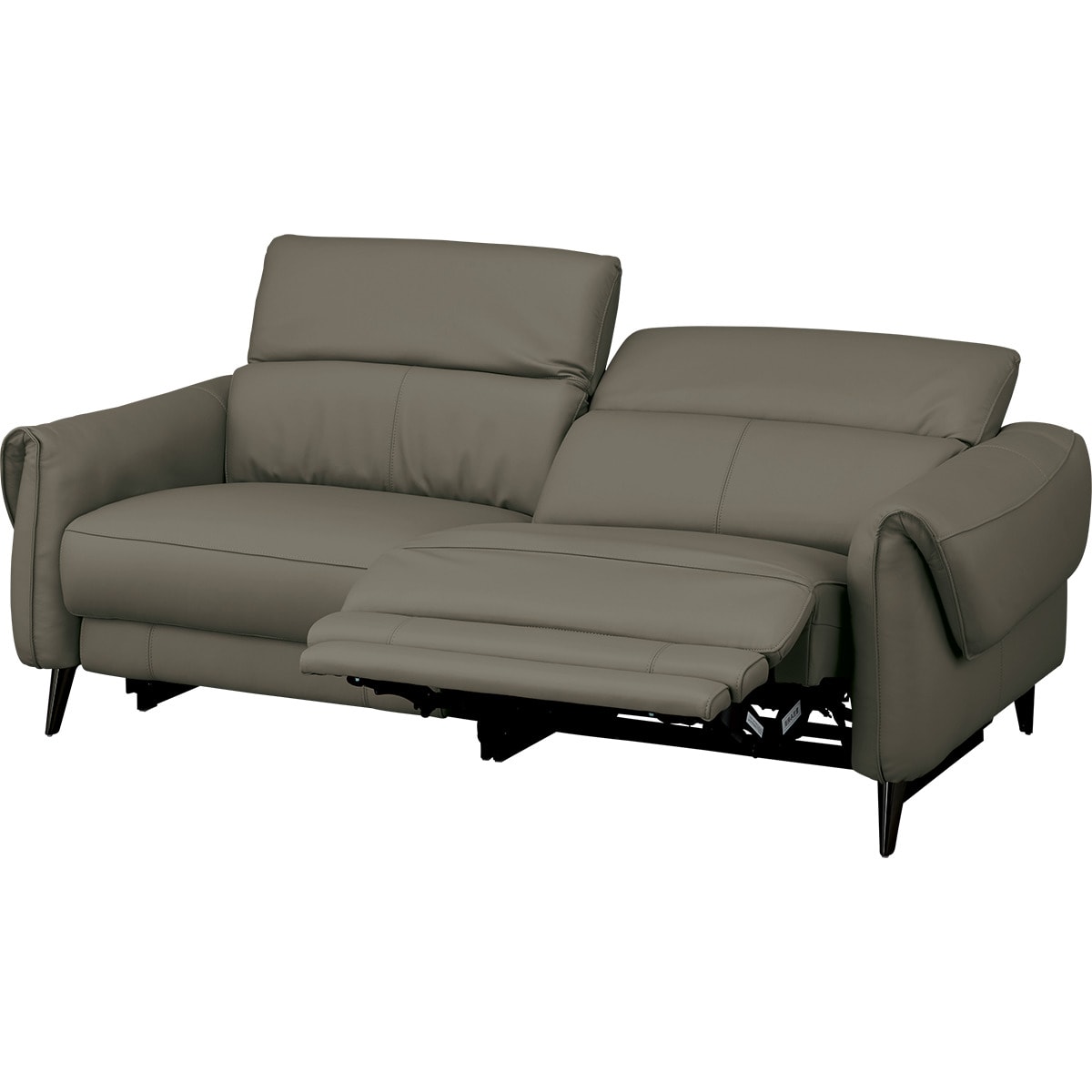 3人掛け左電動リクライニングソファ 本革(一部合成皮革)タイプ (LS04