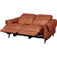 2人掛け電動リクライニングソファ 本革(一部合成皮革)タイプ (LS04 SK)