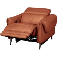 1人掛け電動リクライニングソファ 本革(一部合成皮革)タイプ (LS04 SK)