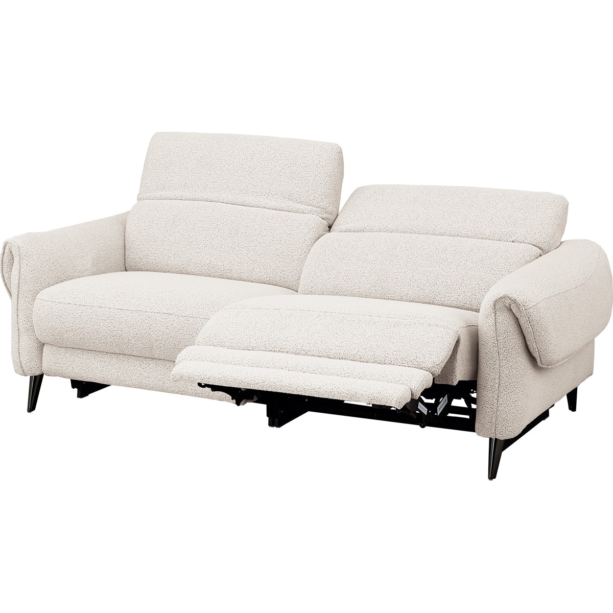 ニトリ 3人用電動リクライニングソファ ホワイト 3人掛け左電動リクライニングソファ 布張りタイプ (LS04 TER WH