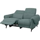 2人掛け右電動リクライニングソファ 布張りタイプ (LS04 TER BGR) 1枚目画像