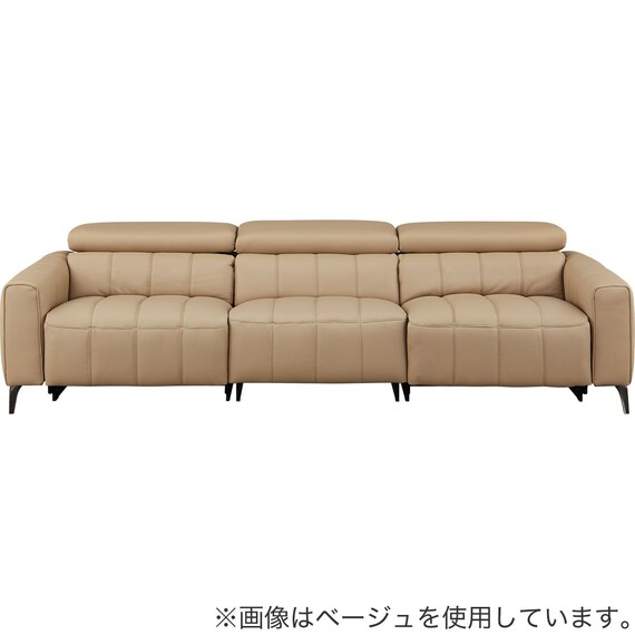 3人掛けワイドソファ 本革(一部合成皮革)タイプ (LS05 3シート NW DGR 