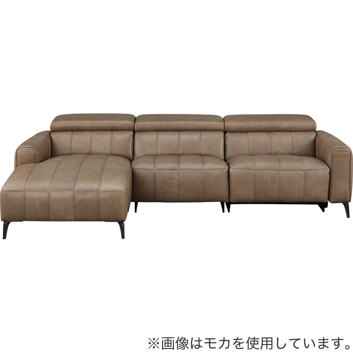 カウチソファ 本革(一部合成皮革)タイプ (LS05 RC SK GY) | ニトリ